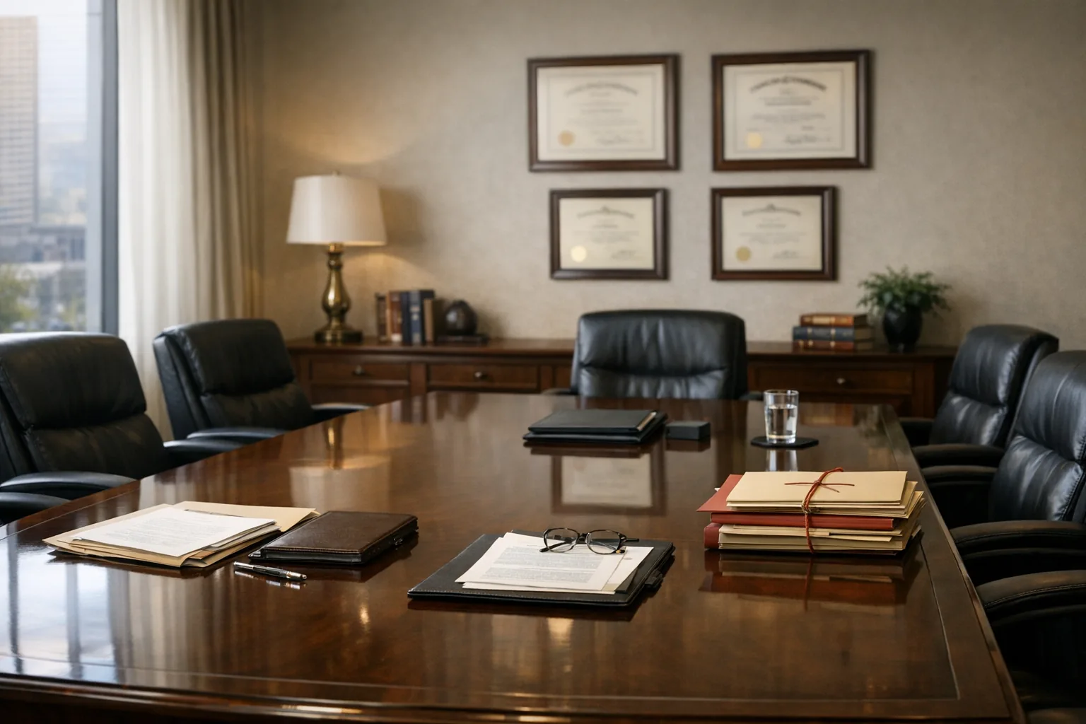 Sala spotkań kancelarii restrukturyzacyjnej w Elblągu